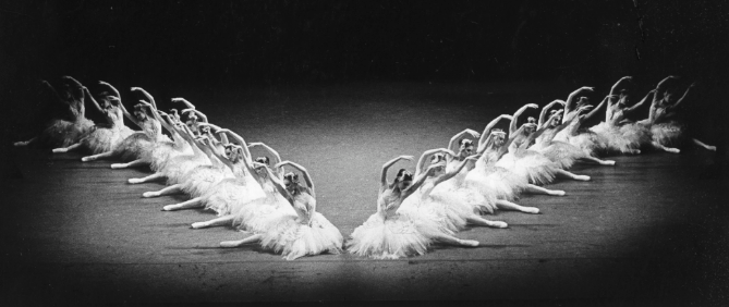 Artists of The Australian Ballet in Anne Woolliams' Swan Lake 1983_ photo Branco Gaica